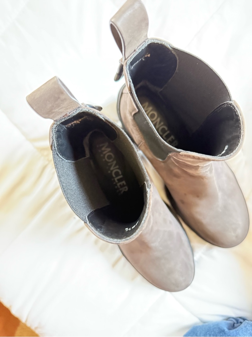 Moncler Gray Envile Chelsea Boots - Picture 13 of 14